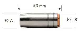 Снимка на Газова дюза за MB 15 AK