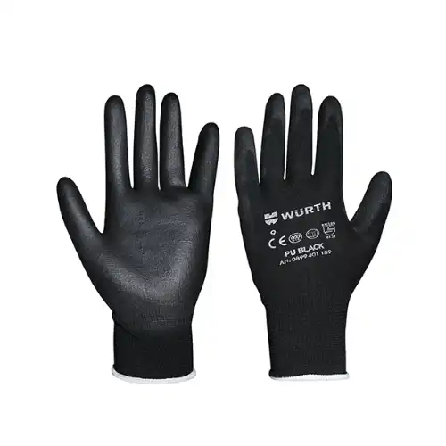 Снимка на Монтажни ръкавици PU, черни