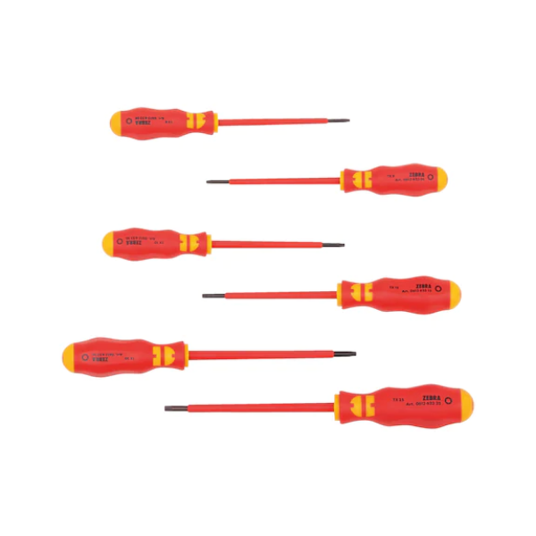 Снимка на К-т отвертки VDE Tx  6 бр. ZEBRA 