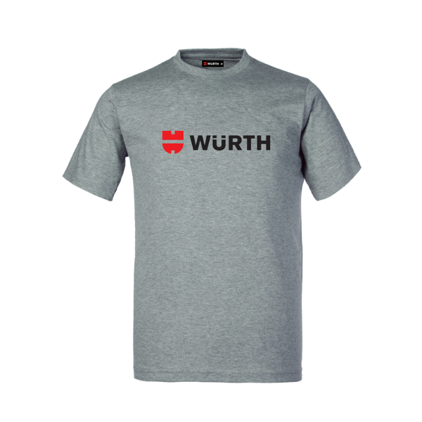 Снимка на Работна тениска с лого WÜRTH сив меланж