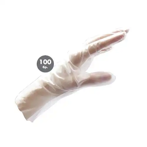 Снимка на Еднократни ръкавици TPE прозрачни