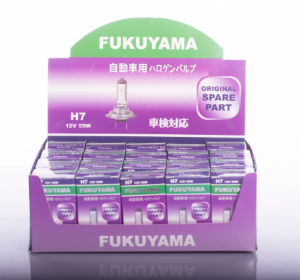 Снимка на Автолампа-H7-PX26D-12V-55W FUKUYAMA DISPLAY PACK