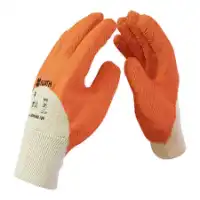 Снимка на Работни ръкавици потопени ORANGE LATEX GRIP
