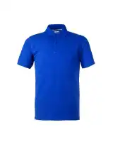 Снимка на Тениска с яка LION 100% памук кралско синя