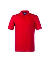 Снимка на Тениска с яка LION 100% памук червена