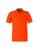 Снимка на Тениска с яка LION 100% памук оранжева