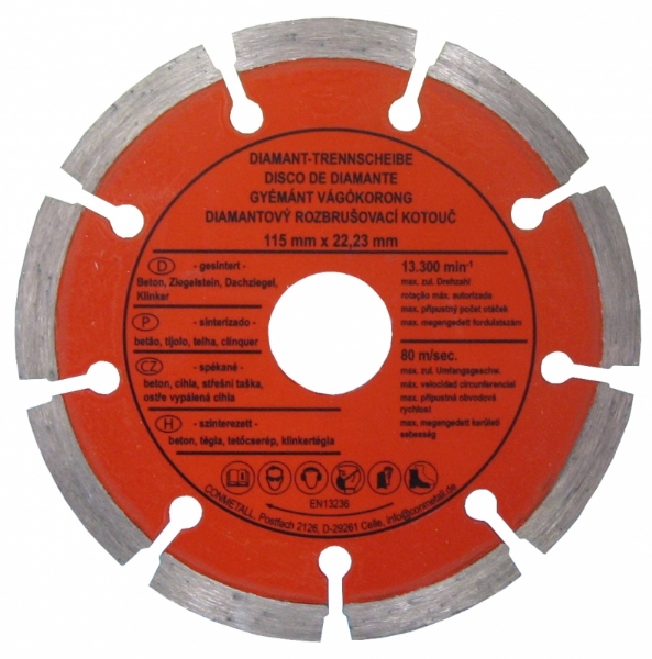 Снимка на Диск диамантен Uni 115mm CP