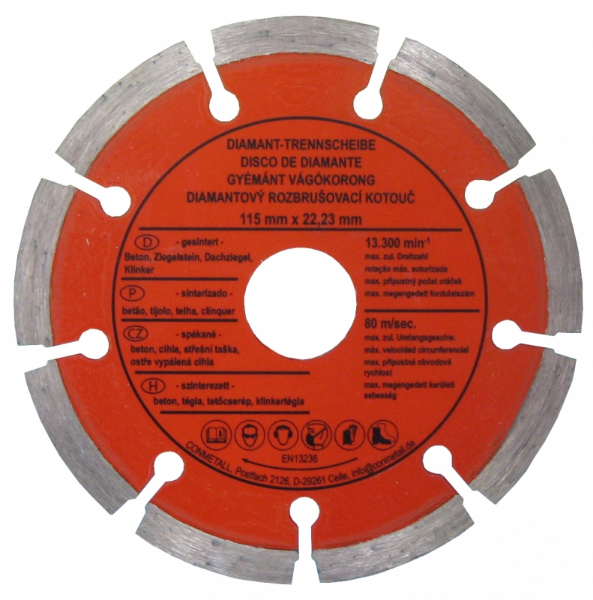Снимка на Диск диамантен Uni 115mm CP