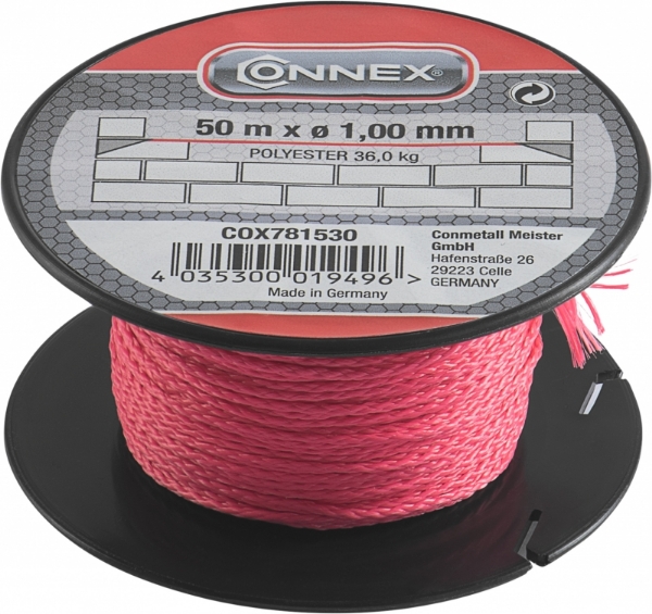 Снимка на Шнур зидарски 1.00мм х 50м розов COX