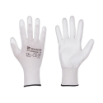 Снимка на Защитни PU ръкавици WHITE PU, бели - Пакет