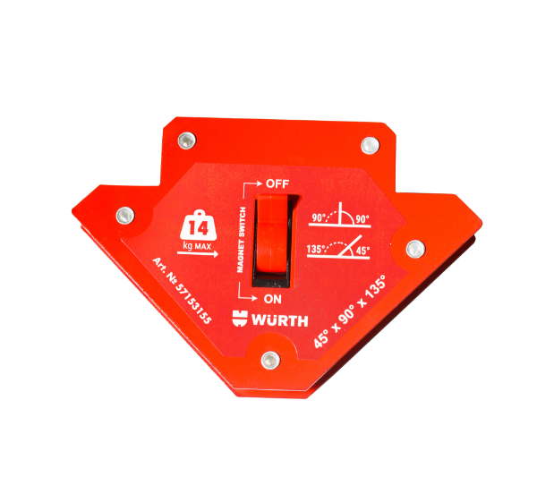 Снимка на Магнитeн държач с превключвател 14kg Wurth
