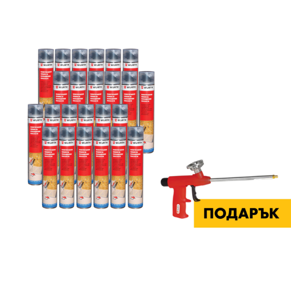 Снимка на  24xЛепило за топлоизолация W2302 + Пистолет