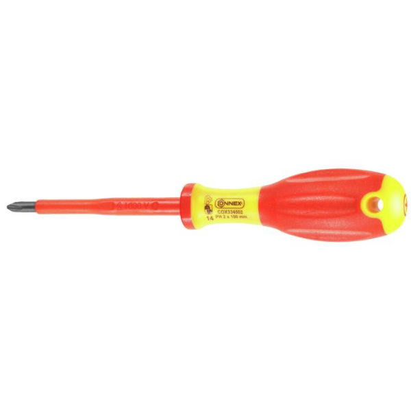 Снимка на Отвертка изолир.1000V кръст.PH2x100mm COX