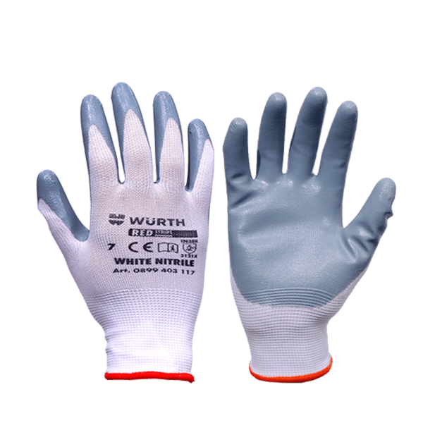 Снимка на Ръкавици RED STRIPE - WHITE NITRILE пакет
