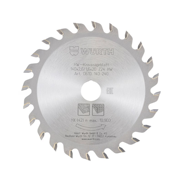 Снимка на Циркулярен диск дърво ф 190х30x2,8/1,8 мм Z=24