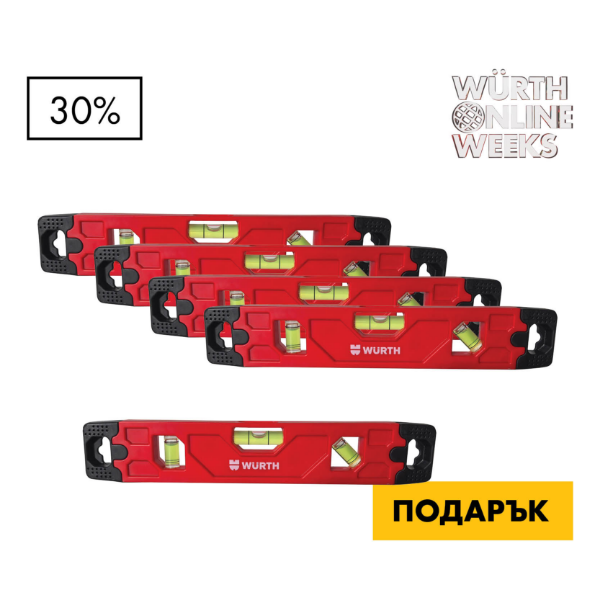Снимка на 5+1 х Нивелир с магннит 230mm Wurth