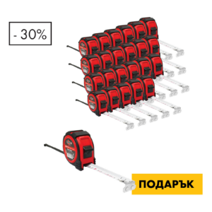 Снимка на 12+1 х Ролетка с магнитен накрайник  10mx25mm Compact Workshopr