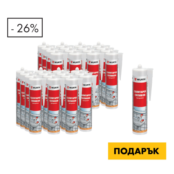 Снимка на 23+1хСиликон, Санитарен, Прозрачен 280 мл