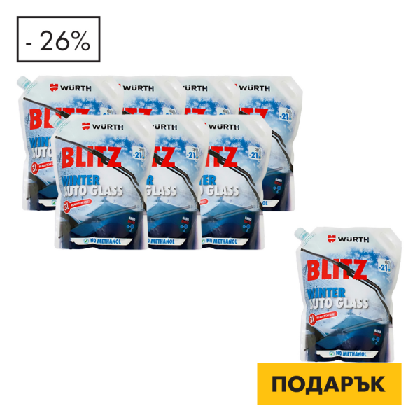 Снимка на 7 + 1 Зимна течност за чистачки, Blitz -21°C, 3 л