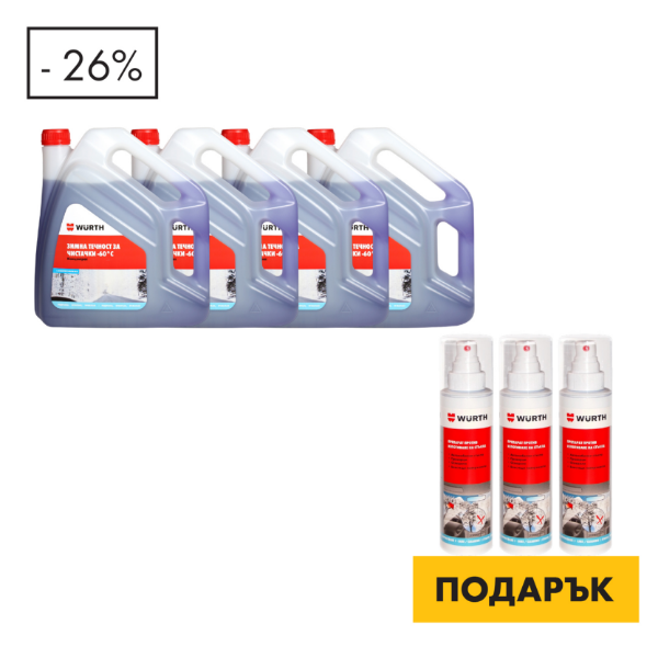 Снимка на 4xЗим.теч.чист.Етан.Конц.4l+3xПреп.Изпотяване200мл
