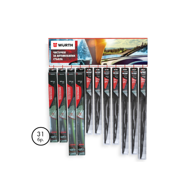 Снимка на  Чисатчки Flatblade 30 бр. + Щендер за стена