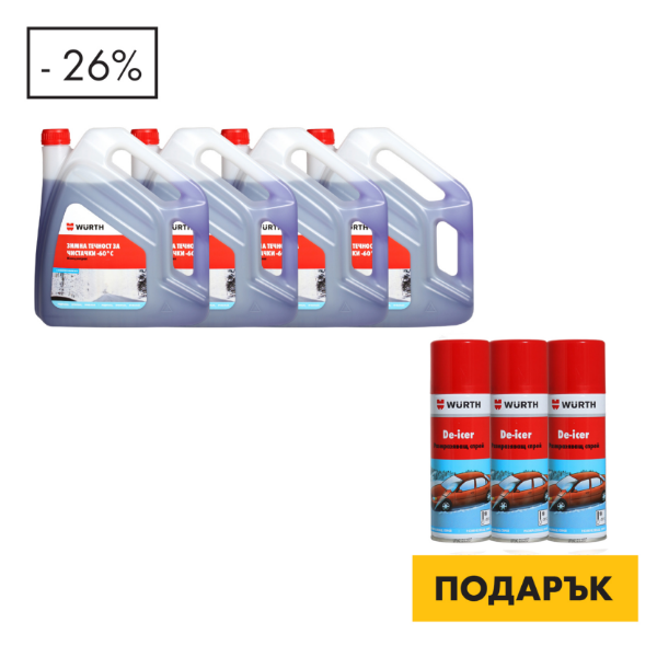Снимка на 4xЗим.теч.чист.Етан.Конц.4l+De-icer, размразяващ спрей, 200 мл