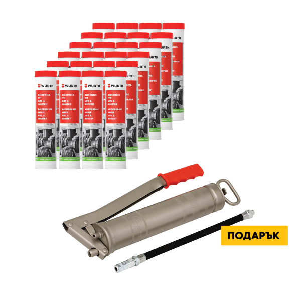 Снимка на Ръч.преса за грес+Безлитиева грес 400 г