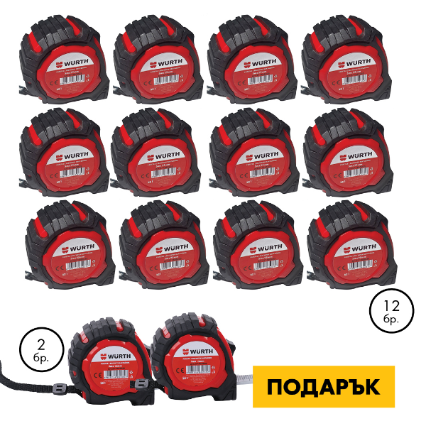 Снимка на Ролетка с магнитен накрайник 5 м 25 мм/3 м 19 мм