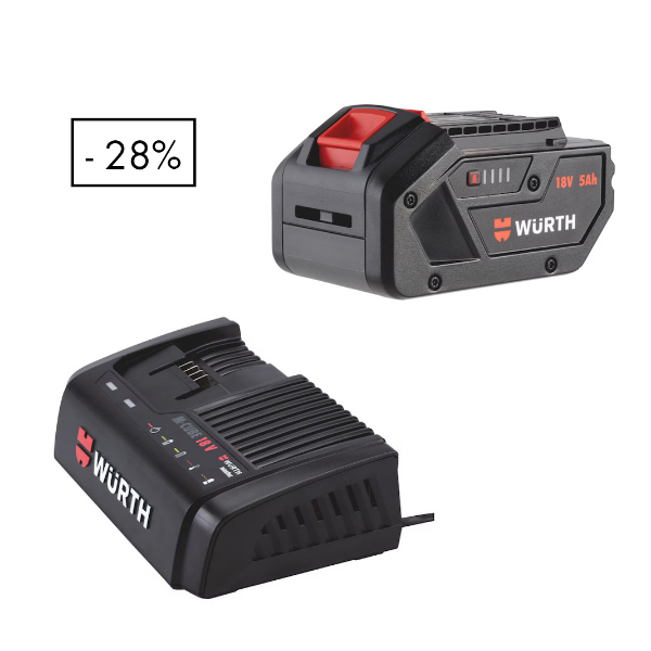 Снимка на Акумулаторна батерия18V5.0Ah+Зарядно устрв.ALG 18V