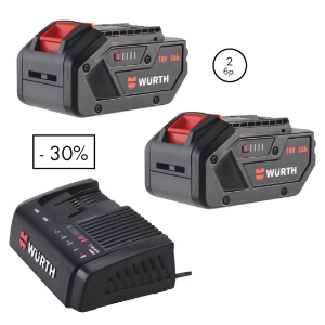 Снимка на 2xАкумулаторна батерия18V5Ah+Зарядно устрв.ALG 18V