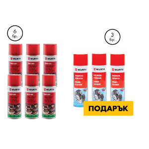 Снимка на 6 x Спрей Rost Off + 3 x Обезмаслител спирачки