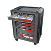 Снимка на Инструментална количка PLUS Черна 242ч REDSTRIPE