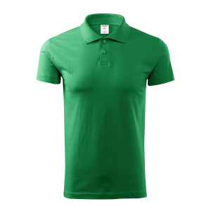 Снимка на Тениска Polo мъжка SINGLE J. ярко зелено