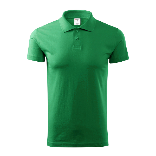 Снимка на Тениска Polo мъжка SINGLE J. ярко зелено