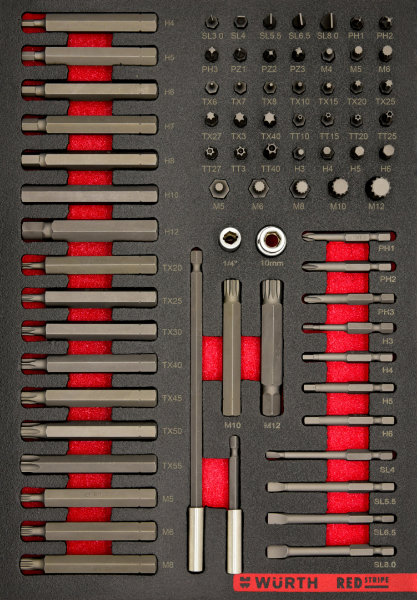 Снимка на EVA Накрайници 1/4 10мм, 74бр. REDSTRIPE